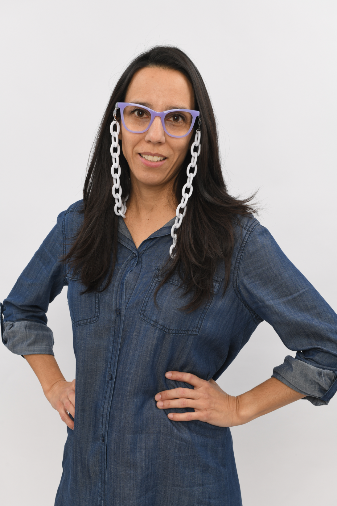 Glasses Chain - Dark Berry Ring